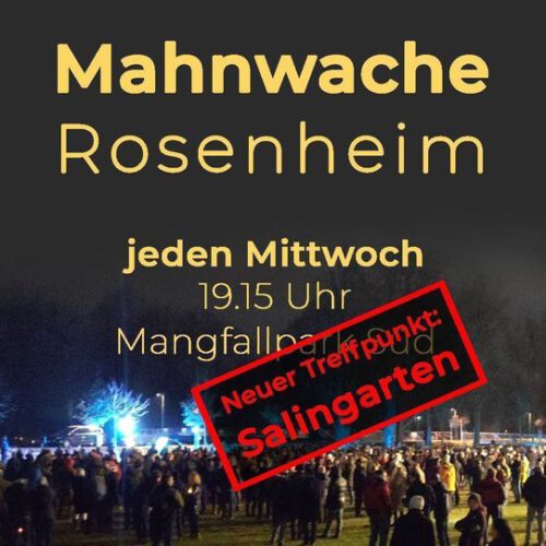 Mahnwache Rosenheim 2023