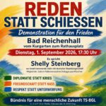 Reden statt Schießen - Demonstration für den Frieden