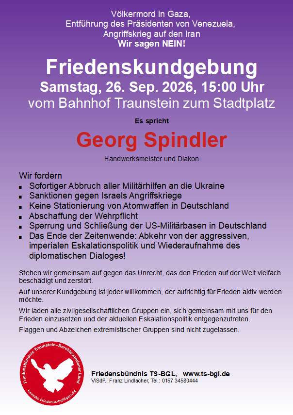 Friedenskundgebung in Traunstein