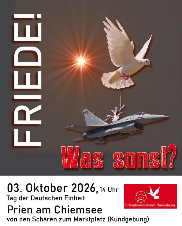 Frieden! Was sonst? — Demo & Kundgebung in Prien am Chiemsee