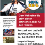 Konzert mit dem Dresdner Liedermacher, Satiriker und Friedensaktivisten Yann Song King